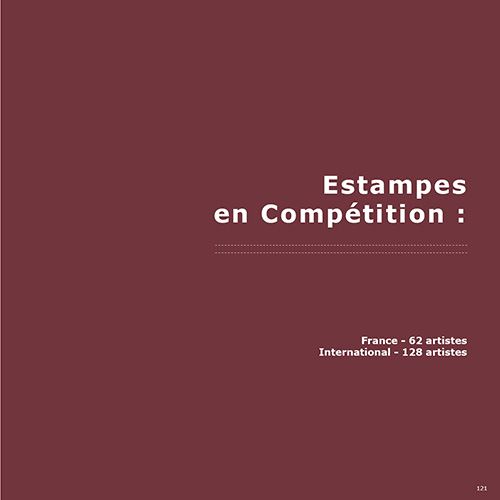 11e Triennale Mondiale de l'Estampe - du 25 septembre au 7 novembre 2021 - Chamalières (63400)