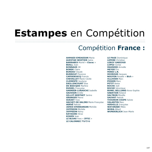 9e Triennale Mondiale de l'Estampe - du 11 octobre au 9 novembre 2014 - Chamalières (63400)